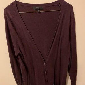 Burgundy cardigan
